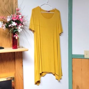 SJS Mustard Gold Tunic Dress